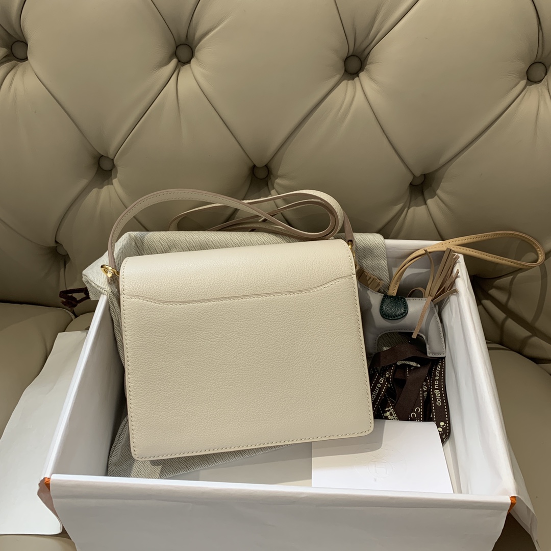 에르메스 룰리스18 나타 화이트 금장 에버컬러